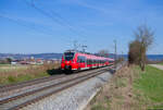 442 217 DB Regio als S3 39354 (Neumarkt (Oberpf) - N�rnberg Hbf) bei P�lling, 11.04.2022