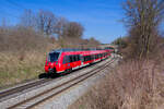 442 248 DB Regio als S3 39348 (Neumarkt (Oberpf) - N�rnberg Hbf) bei Postbauer-Heng, 11.04.2022