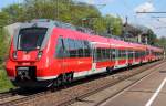 442 745 und 442 250 der Nrnberger S- Bahn in Hochstadt/ Marktzeuln am 04.05.2012.