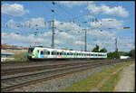 Ein Triebwagen der S-Bahn Rhein-Main passierte am 13.05.2024 Würzburg in östliche Richtung.