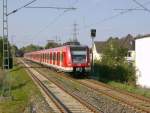 Gleich doppelt selten! Aufgrund der IAA in Frankfurt fuhr die S5 als Langzug von Friedrichsdorf nach Frankfurt! Ebenfalls selten, dass der Zug aufgrund von Dacharbeiten im Bahnhof Oberursel, bei uns
