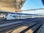 ET 463 028-1 der S-Bahn Rhein-Neckar als S6 nach Mannheim Hbf in Ludwigshafen (Rhein) Hbf, 13.11.2022.