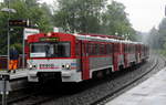 Die Express-SBahn aus VT 2.39 und 2.42 hat Mettmann Zentrum erreicht.