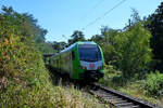 Im Bild der Elektrotriebzug 3429 002, welcher hier Mitte August 2026 als S3 in Hattingen unterwegs ist.