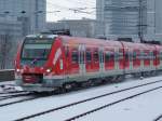 Ein ET 422 verlsst auf der S9 Essen Hbf in Richtung Wuppertal am 03.01.2010