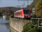 S3 (Oberhausen Hbf - Hattingen-Mitte). Bochum-Dahlhausen, 30.10.2011.