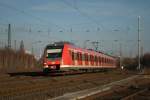422 579  Haltern am See  beschleunigt am 12.01.2013 aus dem Bahnhof Bochum-Ehrenfeld nach Solingen