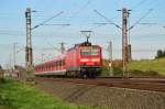 S6 nach Essen Hbf hier von der 143 606-2 geschoben bei Langenfeld Berghausen am Sonntag den 9.