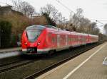 BR 1 440 als S8 nach Hagen Hauptbahnhof im S-Bahnhof Düsseldorf-Gerresheim.(28.2.2015)  