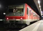 S3 von Rostock Hbf nach Rostock-Seehafen/Nord kurz vor der Ausfahrt im Rostocker Hbf.28.12.2011,Grund fr den Einsatz das BW Rostock Hbf braucht ihre 642er auf der Strecke Tessin-Wismar bzw. 
Rostock-Graal Mritz/Ribnitz-Damgarten West von daher ist jede Woche mit einem 628er zu rechnen,sind von denen keine da werde 143/112 mit einem Steuerwagen auf der Strecke gefahren.