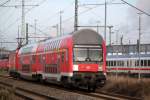 Die Tage der lokbespannten Zge auf der S3 zwischen Rostock Hbf und Gstrow sind so langsam angebrochen ab dem 15.12.2013 sollen dann die ET 442 vom Typ Talent 2 von Warnemnde bis Gstrow ber Laage fahren.Aufgenommen am 08.11.2013