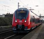 442 840-5 als S1 von Rostock Hbf nach Warnemnde bei der Ausfahrt im Haltepunkt Rostock-Bramow.22.12.2013 