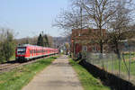 430 095 (zu sehen) + 430 039 + 430 024 (führend) als S 1 von Kirchheim (Teck) nach Herrenberg.