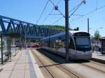 Auch die Stadtbahn steht gelegentlich im  Stau , in Saarbrcken derzeit v.