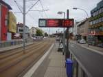 Mit diesem Foto mchte ich fr alle die sich fragen wieso ich das Foto eingestellt habe die Haltestellen, und Bahn Atmosphre der Saarbahn zeigen.