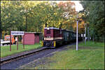 Am 6.10.2026 war auf der Zittauer Schmalspurbahn neben Dampf auch Diesel Betrieb.