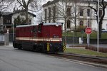 199 018 am 01.04.2016 am Bahnhofsvorplatz in Zittau