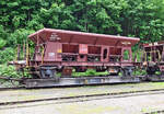 6450 169-7 Normalspur auf Umspurwagen Schmalspur bei der B.E.G. in Brohl-Lützing - 28.05.2021