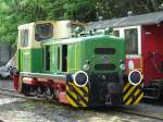 Brohltalbahn - Die BEG D2 Diesellok bei Rangierarbeiten im Bahnhofsareal von Brohl am 03.05.2008