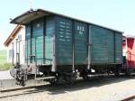 Brohltalbahn - Gterwagen / Fahrradtransportwagen BEG 118 der Brohltalbahn in Engeln am 03.05.2008