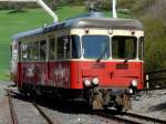 Brohltalbahn - Tiebwagen VT 30 im Bahnhofsareal von Engeln am 03.05.2008