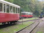 Der VT 30 der Brohltalbahn ist gerade am rangieren.