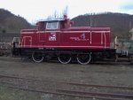 Eine V60 von den Stadtwerken Andernach im Gterbahnhof der Brohltalbahn.