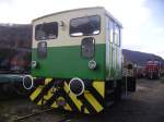 Die D8 von der Brohltalbahn steht im Gterbahnhof Brohl am 2.4.10