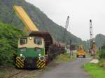 Einen groen Gterbetrieb auf der Hafenstrecke der Brohltalbahn gab es am 28.7.2011 zu bewundern!