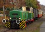 O&K D1 mit dem  Vulkan-Express  in Niederzissen. Brohltalbahn am 1.11.11.