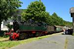 11sm mit einem Sonderzug für Eisenbahnfreunde am 05.06.2015 im Bahnhof Niederzissen.