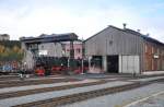 99 1794 + 99 789 am 25.10.2012 im BW der Fichtelbergbahn in Oberwiesenthal