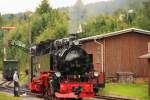 99 785 Fichtelbergbahn in Cranzahl am 12.08.2012.