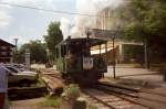 Prien am Chiemsee, historische Dampflokomotive (1992)