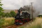 Am 26.06.2011 war 99 574 mit einen Personenzug nach Mgeln untewegs.