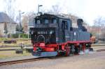 BR 99 1574-5 Rangierfahrt im Bahnhof Mgeln, zum Wasserkran.