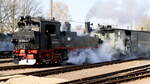 Start des Osterdampfzuges in Mügeln.