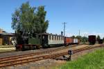 Mit einem GmP steht I K No.54 im ehemals grten europischen Schmalspurbahnhof. Auf dem Dach wird grade das Seil fr die Heberleinbremse gespannt. (4.6.2010)