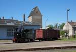 Im Bahnhof Mgeln wurde die I K dann noch fr die Fotografen vor einen GGw gespannt.