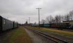 Ein Teil der Gleisanlagen im Bf Mgeln; 02.01.2012