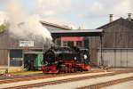 99 785 Fichtelbergbahn in Oberwiesenthal am 12.08.2012.