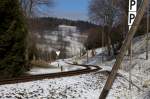 Typisches Streckenprofil zwischen  Neudorf und Cranzahl.