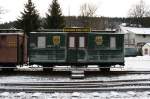 Dieser kaiserliche Postwagen von 1892 ist eines der vielen Ausstellungsstcke die im Schmalspurbahnmuseum Rittersgrn zu bewundern sind.