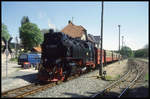 997222 steht hier mit einem P nach Nordhausen am 12.5.1994 im Bahnhof Elend.
