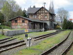 Bahnhof Harzgerode am 24.April 2023.End-und Anfangsbahnhof der Selketalbahn von und nach Alexisbad.