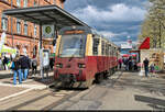 Zum Bahnhofsfest in Nordhausen steht der Triebwagen 187 019-5 auf dem Bahnhofsplatz.

🧰 Harzer Schmalspurbahnen GmbH (HSB)
🕓 6.5.2023 | 14:50 Uhr