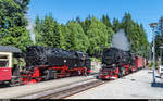 Kreuzung im Bahnhof Schierke am 1.