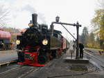 99 5901 mit einem Sonderzug mit Salonwagen zum Brocken am 04.