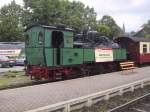 Lok Nr. 13 der HSB im Bhf Wernigerode am 22.5.2003, 11:40, kurz fr der berstellung nach Dortmund zum GROSSEN BAHNHOF (24.-25.Mai 03)

