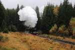 Scheinanfahrt von 99 6001 mit IG HSB-Sonderzug am 22.10.2016 zwischen Benneckenstein und Tiefenbachmühle (km 25,4).